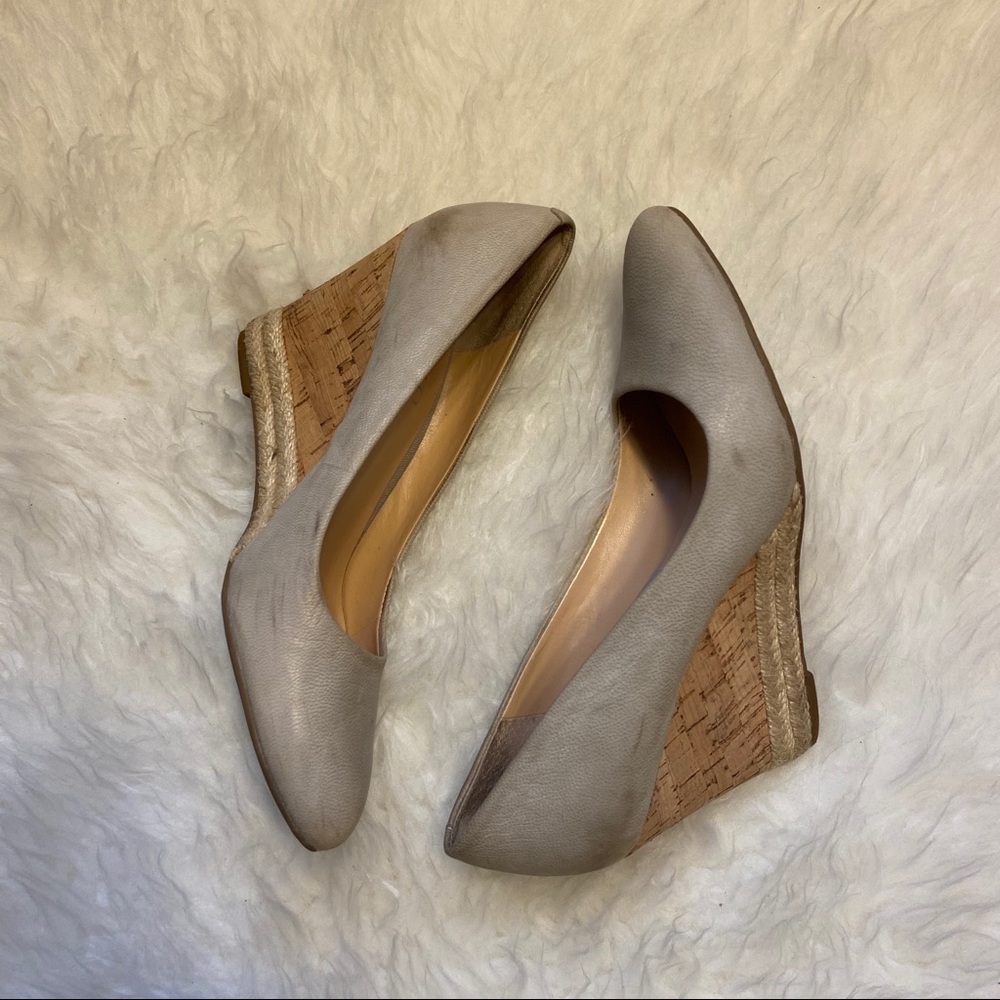 Franco Sarto Suede Cork Wedge - Picture 2 of 7